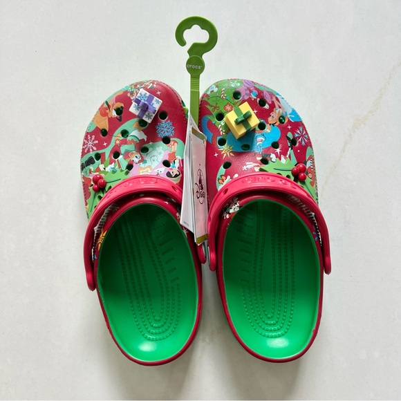 Disney Christmas Crocs Mickey Mouse and Friends Holiday Theme, Size W6/ M4, NWT - Picture 10 of 13